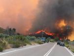 Συνεχίζει να καίει ανεξέλεγκτα η φωτιά στην Απολακκιά με τα μέτωπα να αυξάνονται και προς τα γύρω χωριά