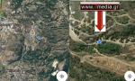 Το ακριβές γεωγραφικό σημείο μέσω δορυφόρου όπου βρέθηκε το πτώμα του άτυχου 82χρονου  Σάββα Τσακίρη